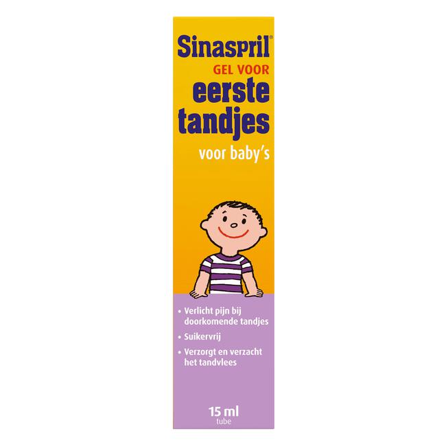 Sinaspril gel voor eerste tandjes