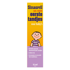 Sinaspril gel voor eerste tandjes
