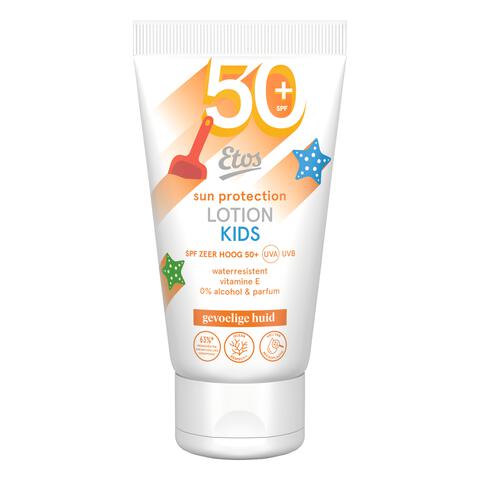 Etos Kids Zonnebrand Lotion SPF50+ Gevoelige Huid 50 ML