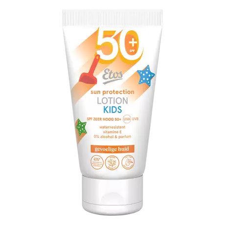 Etos Kids Zonnebrand Lotion SPF50+ Gevoelige Huid 50 ML