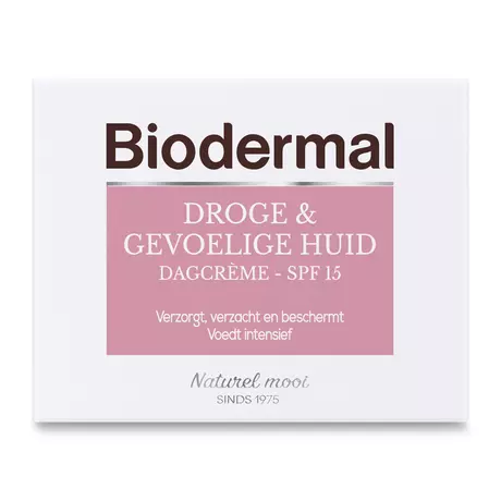 Biodermal Droge & Gevoelige Huid  Dagcrème SPF 15 50 ML