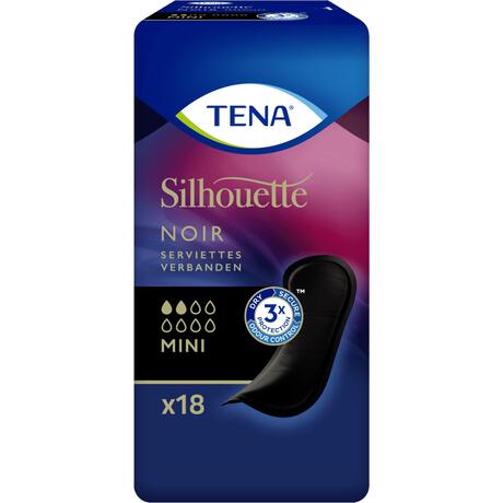 TENA Silhouette Noir Mini Verbanden 18 stuks