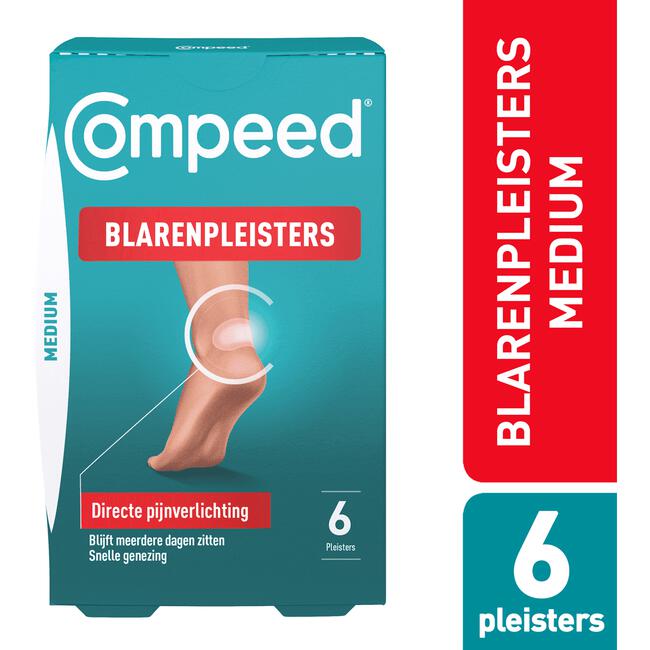 Afdrukken Dapper Meedogenloos Compeed Blarenpleisters Medium 6 stuks 6 EA | Etos