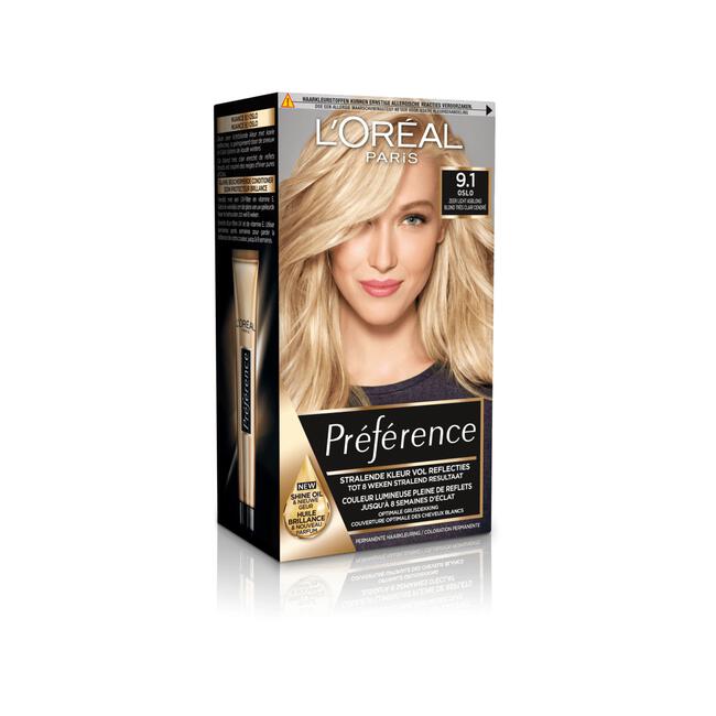 L'Oréal Paris Préférence Permanente Haarverf 9.1 Oslo