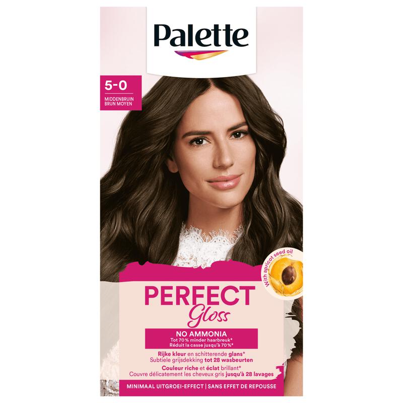 Poly Palette Perfecte Gloss Haarverf 5-0 Middenbruin