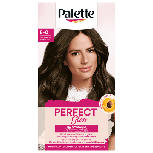 Poly Palette Perfecte Gloss Haarverf 5-0 Middenbruin