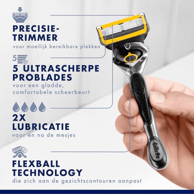 Gillette ProShield Navulmesjes 4 Stuks