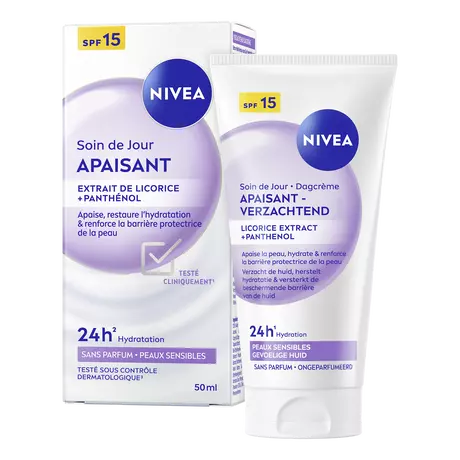 NIVEA Essentials Dagcrème +24H Sensitive SPF15 50 ML