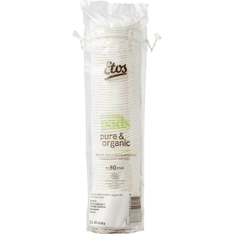 Etos Pure & Organic Wattenschijfjes 80 stuks