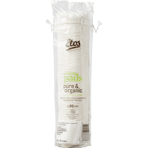 Etos Pure & Organic Wattenschijfjes 80 stuks