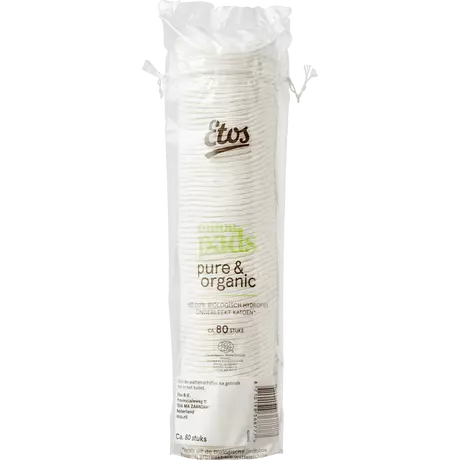 Etos Pure & Organic Wattenschijfjes 80 stuks