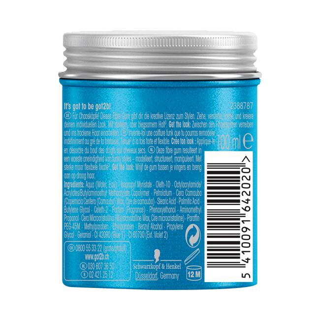 Schwarzkopf Got2b Chaotic Modelling Fibre Gum 100 ML