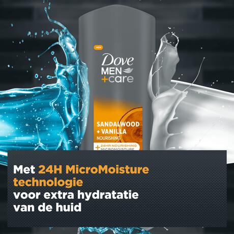Dove Men+Care Sandalwood & Vanilla Showergel 250 ML