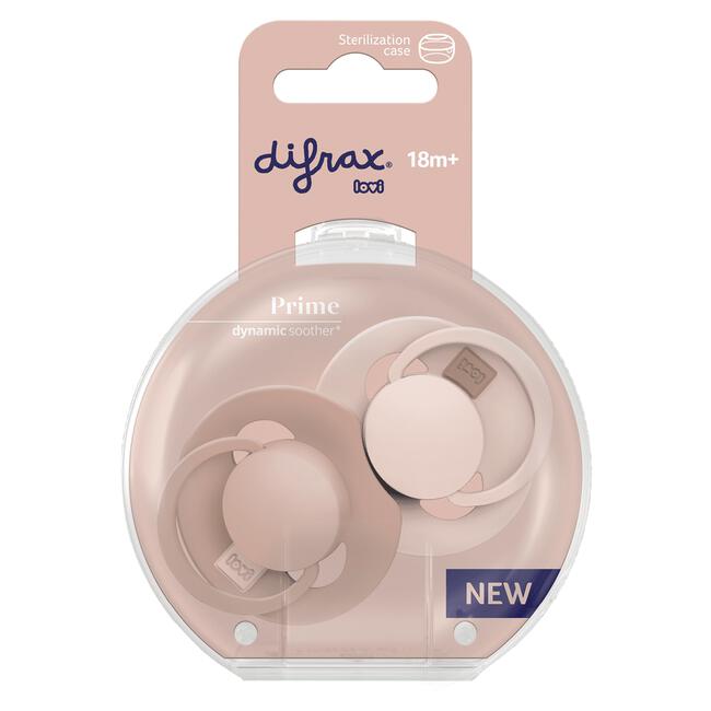 Difrax LOVI Prime Fopspeen Nude/Blush 18+ maanden