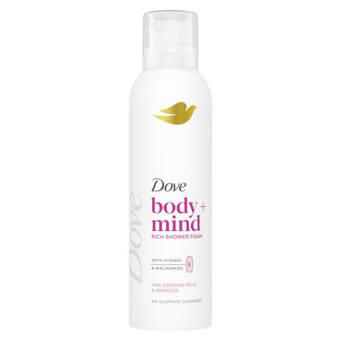 Dove Mousse Body+Mind Dragon Fruit & Primrose 200 Ml