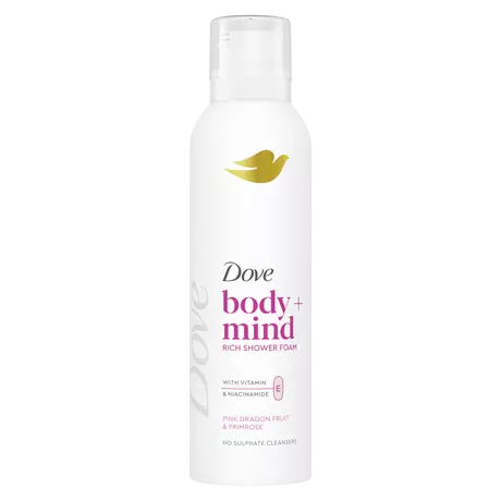 Dove Body+Mind Pink Dragon Fruit & Primrose Serum Douche Mousse 200 ML