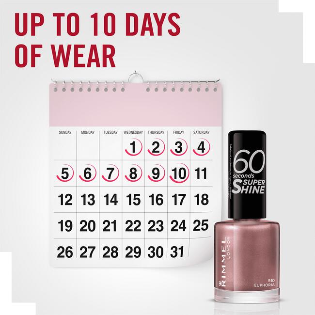 Rimmel London 60 Seconds Super Shine Nagellak 510 Euphoria