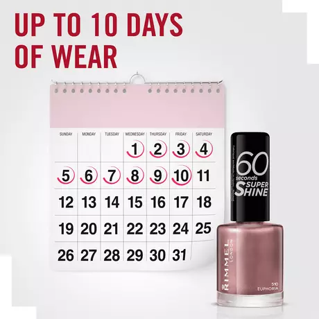 Rimmel London 60 Seconds SuperShine Nagellak 510 Euphoria 8 ML