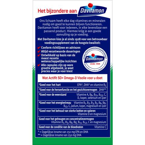 Davitamon Actifit 50+ Omega-3 Visolie Capsules