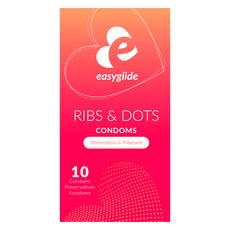 EasyGlide Ribs & Dots Condooms - 10 Stuks
