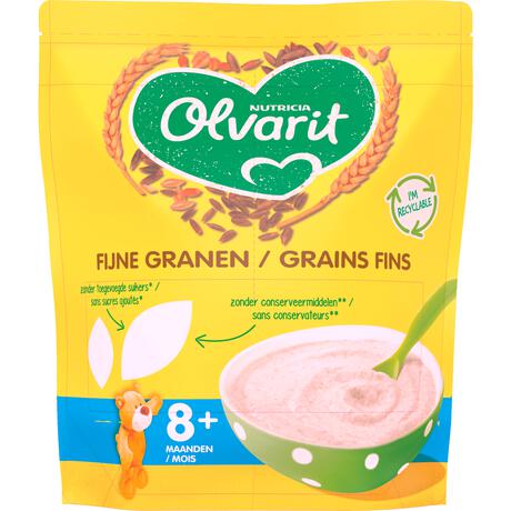 Olvarit 8+M fijne granen babypap