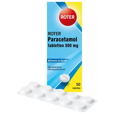 Roter Paracetamol Tabletten 50 stuks
