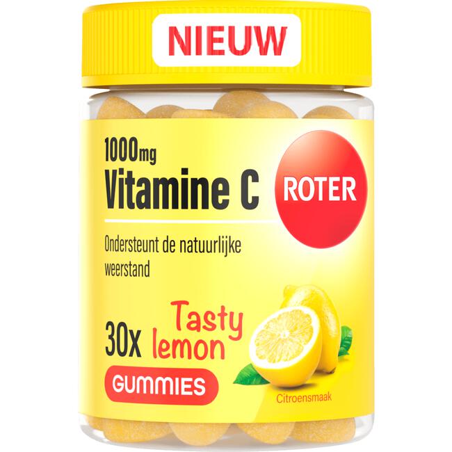 Roter 1000mg Vitamine C Gummy Tasty Lemon 30 stuks