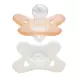 Difrax Fopspeen Natural Siliconen 0-6M Blossom/White 2 stuks