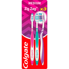 Colgate Zig Zag Medium Tandenborstel Triopak