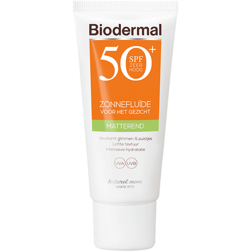 Biodermal Matterend Zonnefluïde Gezicht SPF50+ 40 ML