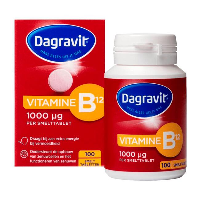 Dagravit Vitamine B12 1000μg  100 smelttabletten
