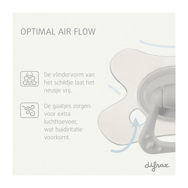 Difrax Fopspeen Natural 6+ M Glow In The Dark