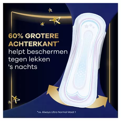 Always Maandverband Ultra Secure Night Wings 8 stuks