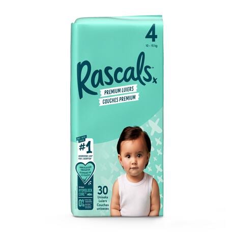 Rascals Luiers Premium Nappy Size 4 30 stuks