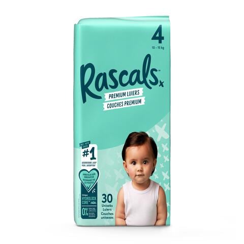 Rascals Luiers Premium Nappy Size 4 30 stuks