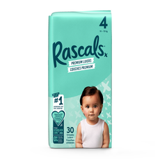 Rascals Luiers Premium Nappy Size 4 30 stuks