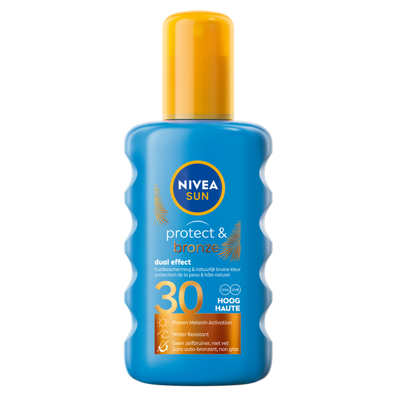 NIVEA SUN Zonnebrand Protect & Bronze Zonnespray SPF30 200 ML