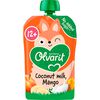 Olvarit Knijpfruit Kokosmelk Mango 12+ Maanden 100 gram