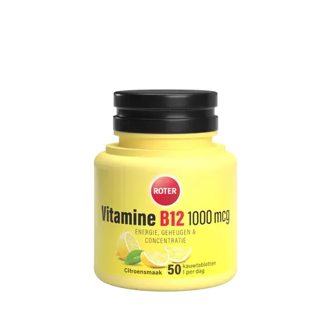 Roter Vitamine B12 1000Mg Citroen 50 Stuks