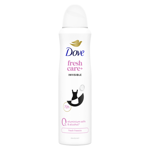 Dove Invisible 0% Deodorant Spray 150 ML