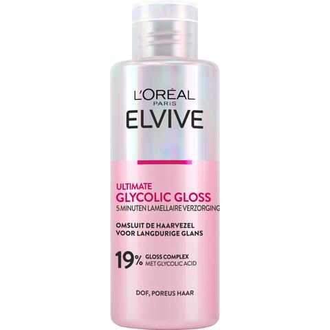 L'Oréal Paris Elvive Ultimate Glycolic Hair Gloss 5 Minuten Lamellaire Verzorging 200 ML