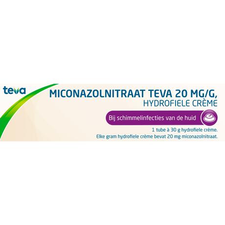Teva Miconazolnitraat 20Mg/G 30 gram