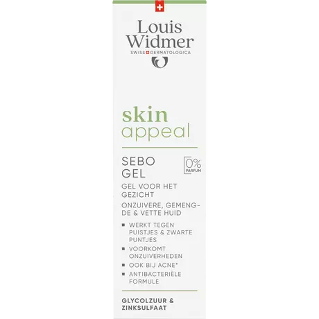 Louis Widmer Skinappeal Sebo Gel Zonder Parfum 30 ML