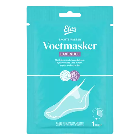 Etos Voetmasker Lavendel 1 paar