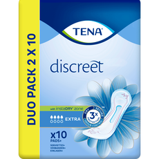 TENA Discreet Extra Verbanden Duopack 2x10 stuks