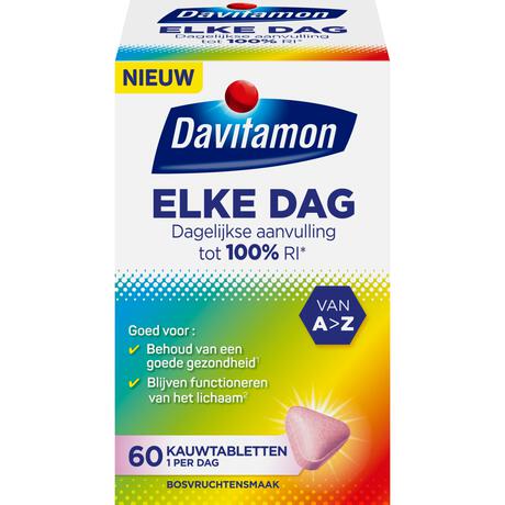 Davitamon Elke Dag 60 kauwtabletten