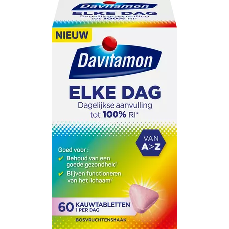 Davitamon Elke Dag Kauwtabletten 60 stuks