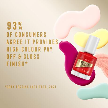 Max Factor Miracle Pure Vegan Nagellak 305 Scarlet Poppy