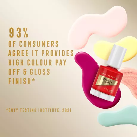 Max Factor Miracle Pure Vegan Nagellak 305 Scarlet Poppy