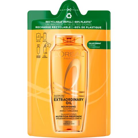 L'Oréal Paris Elvive Refill Extraordinary Oil Shampoo Navulling 250 ML